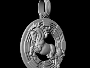 war horse pendant 3D Print Model