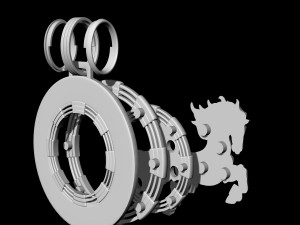 war horse pendant Modelo de Impressão 3D