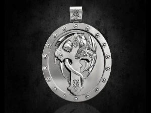 cruz dragon pendant 3D Print Model