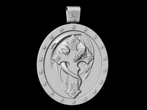 cruz dragon pendant 3D Print Model