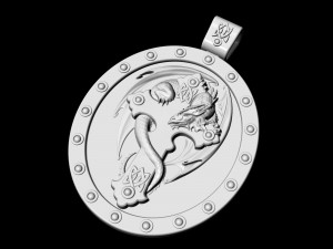 cruz dragon pendant 3Dプリントモデル