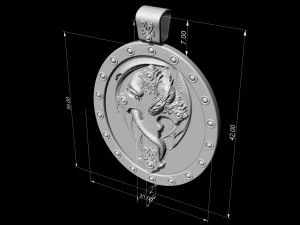 cruz dragon pendant 3D Print Model