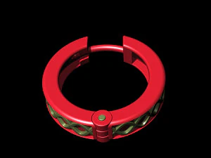spiral hoop earrings 3D Print Model