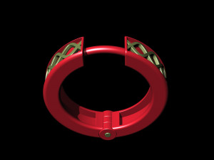 spiral hoop earrings Modelo de Impressão 3D