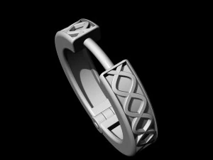 spiral hoop earrings 3D Print Model