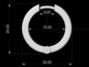 spiral hoop earrings 3D Print Model