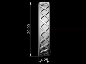 spiral hoop earrings 3D Print Model