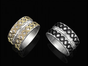 spiral band ring Modello di stampa 3D
