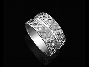 spiral band ring Modello di stampa 3D