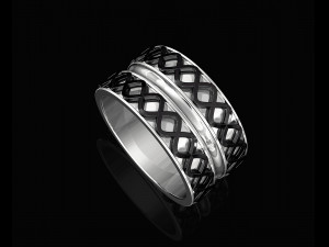 spiral band ring Modello di stampa 3D
