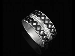 spiral band ring 3D Print Model
