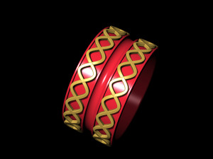 spiral band ring Modello di stampa 3D
