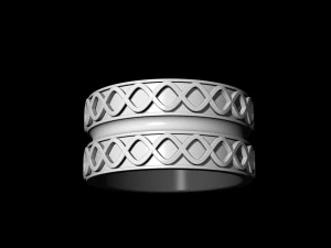 spiral band ring 3D Print Model