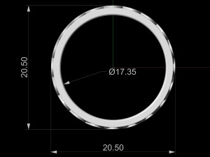 spiral band ring Modello di stampa 3D