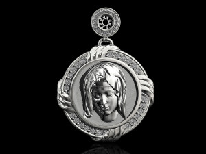 mary pendant-pieta Modèles 3D en vedette