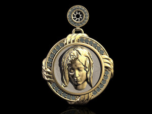 mary pendant-pieta Modèles 3D en vedette
