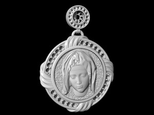 mary pendant-pieta Modèles 3D en vedette