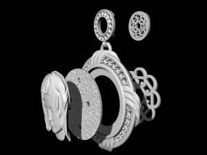 mary pendant-pieta Modèles 3D en vedette