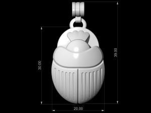 egyptian scarab beetle 3D प्रिंट मॉडल