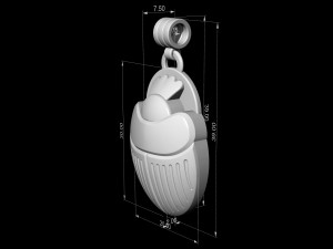 egyptian scarab beetle 3D प्रिंट मॉडल