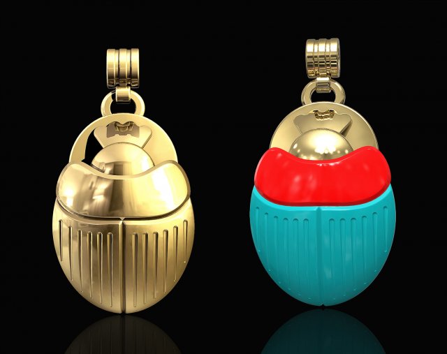 egyptian scarab beetle 3D प्रिंट मॉडल .c4d .max .obj .3ds .fbx .stl .blend 