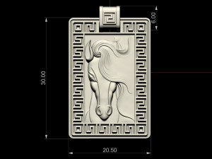 mare pendant 3D 打印模型