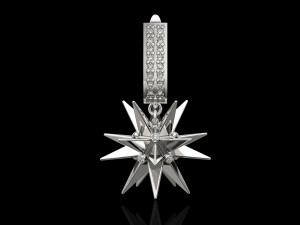 christmas star earrings 3D-Druckmodell