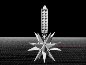christmas star earrings 3D Print Model
