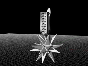 christmas star earrings 3D-Druckmodell