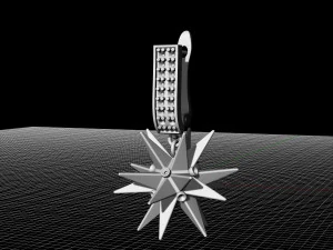 christmas star earrings 3D Print Model