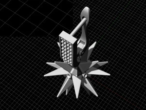 christmas star earrings 3D Print Model