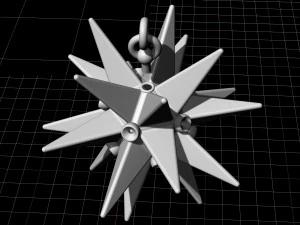 christmas star earrings 3D Print Model