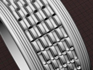 textured band ring 3D 打印模型