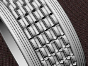 textured band ring 3D Print Model