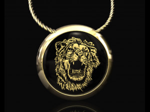 lion pendant for men 3D-printmodel