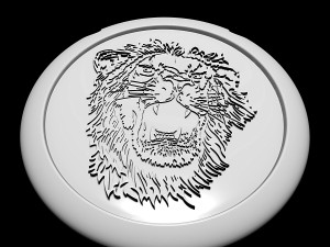 lion pendant for men 3D-printmodel