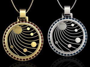 galaxy pendant 3D Print Model