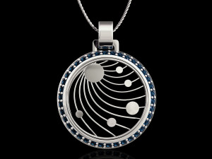 galaxy pendant 3D 프린트 모델
