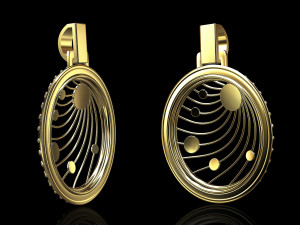 galaxy pendant 3D 프린트 모델