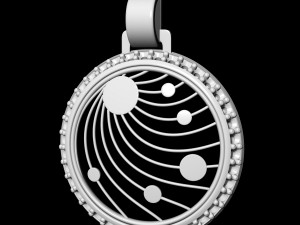 galaxy pendant 3D 프린트 모델