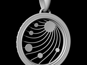 galaxy pendant 3D 프린트 모델