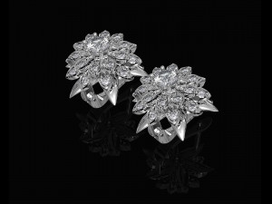 flower earrings 3D Принт Модель