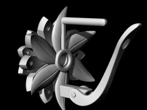 flower earrings 3D Print Model