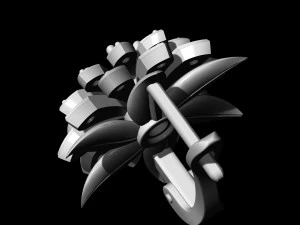 flower earrings 3D Print Model