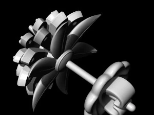 flower earrings 3D Print Model