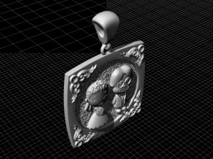 just married pendant-bride and groom Model Cetak 3D