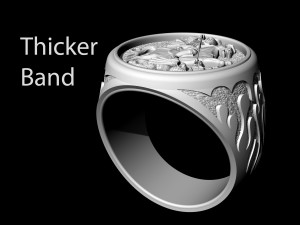 saint george-dragon hunter-ring 3D Print Model