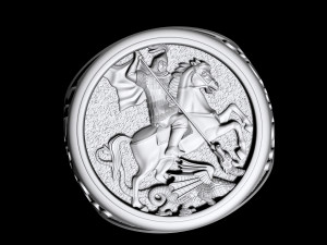 saint george-dragon hunter-ring 3D Print Model