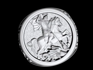 saint george-dragon hunter-ring 3D Print Model