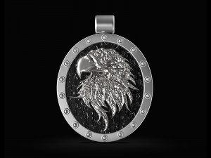 eagle pendant 3D-printmodel